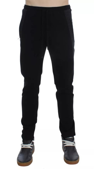 Black Gray Wool Casual Trousers Stripe Pants Black Gray Wool Casual Trousers Stripe Pants
