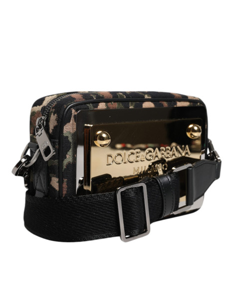 Multicolor Leopard Jacquard DG Logo Crossbody Bag Multicolor Leopard Jacquard DG Logo Crossbody Bag