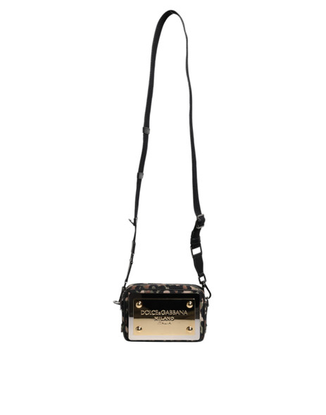 Dolce & Gabbana Multicolor Leopard Jacquard DG Logo Crossbody Bag Dolce & Gabbana Multicolor Leopard Jacquard DG Logo Crossbody Bag