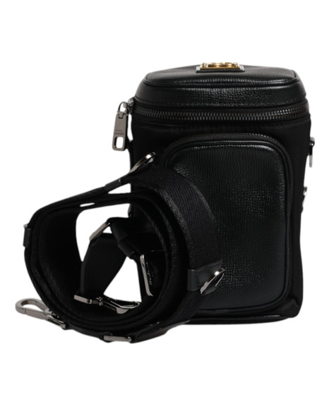 Dolce & Gabbana Black Leather Logo Purse Crossbody Camera Bag Dolce & Gabbana Black Leather Logo Purse Crossbody Camera Bag