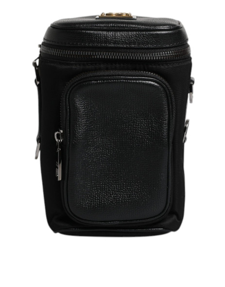 Dolce & Gabbana Black Leather Logo Purse Crossbody Camera Bag Dolce & Gabbana Black Leather Logo Purse Crossbody Camera Bag