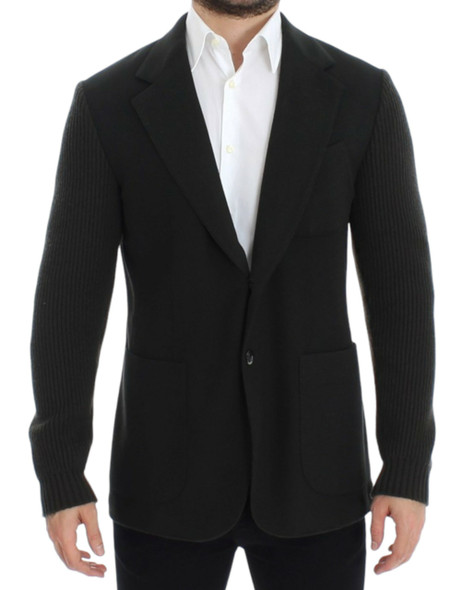 Green cashmere two button blazer Green cashmere two button blazer