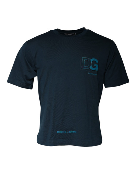 Blue Logo Crew Neck Short Sleeves T-shirt TSH86758 Blue Logo Crew Neck Short Sleeves T-shirt TSH86758
