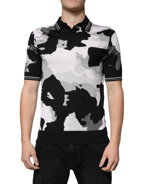 Dolce & Gabbana Multicolor Camouflage Collared Polo T-shirt Dolce & Gabbana Multicolor Camouflage Collared Polo T-shirt