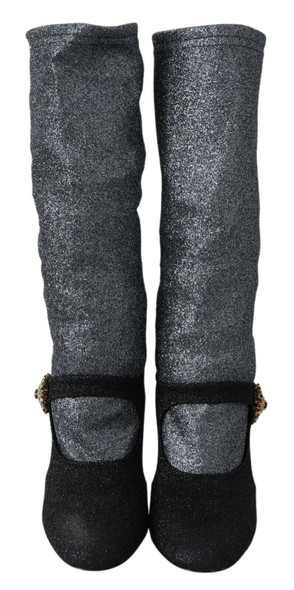 Black Crystal Mary Janes Booties Shoes Black Crystal Mary Janes Booties Shoes