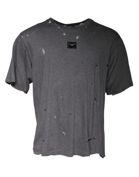 Gray Logo Crew Neck Short Sleeves T-shirt Gray Logo Crew Neck Short Sleeves T-shirt