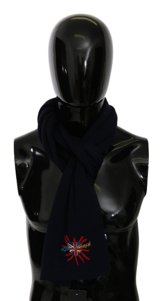Dolce & Gabbana Blue #DGLovesLondon Wrap Shawl Wool Scarf MS5647 Dolce & Gabbana Blue #DGLovesLondon Wrap Shawl Wool Scarf MS5647