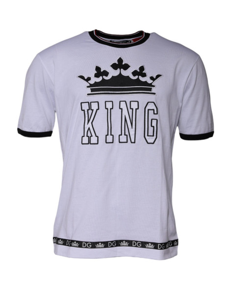 White Jersey Crew Neck Short Sleeves T-shirt White Jersey Crew Neck Short Sleeves T-shirt