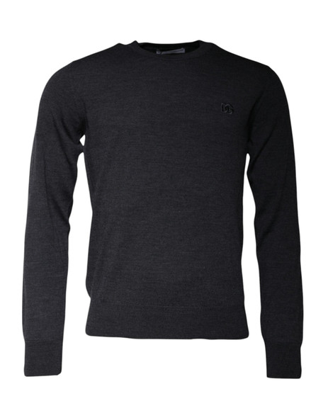 Dark Gray DG Logo Crew Neck Pullover Sweater Dark Gray DG Logo Crew Neck Pullover Sweater