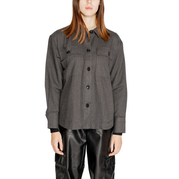 Black Recycled Cotton Shirt Black Recycled Cotton Shirt