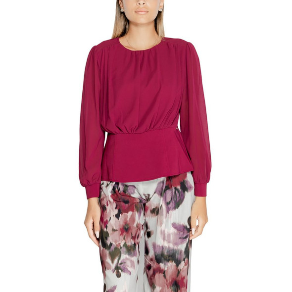 Rinascimento Bordeaux Polyester Blouse Rinascimento Bordeaux Polyester Blouse