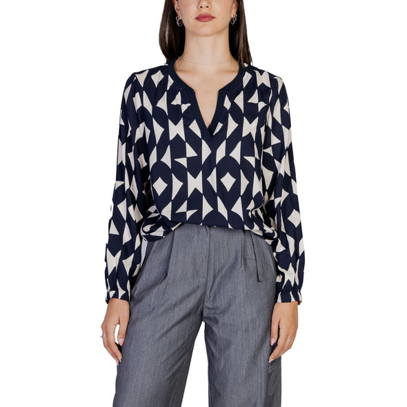 Blue Viscose Blouse Blue Viscose Blouse