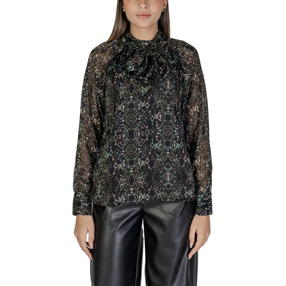 Black Recycled Polyester Blouse ON15731900009RO Black Recycled Polyester Blouse ON15731900009RO
