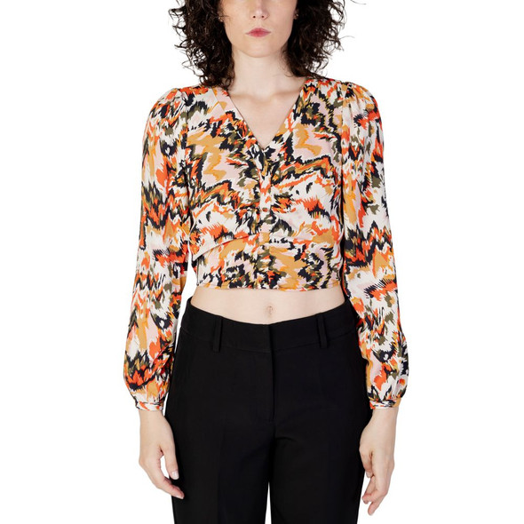 Orange Polyester Blouse Orange Polyester Blouse