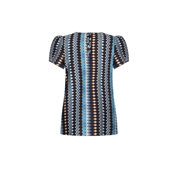 Turquoise Polyester Blouse Turquoise Polyester Blouse