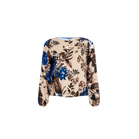 Blue Polyester Blouse RI12022000126RO Blue Polyester Blouse RI12022000126RO