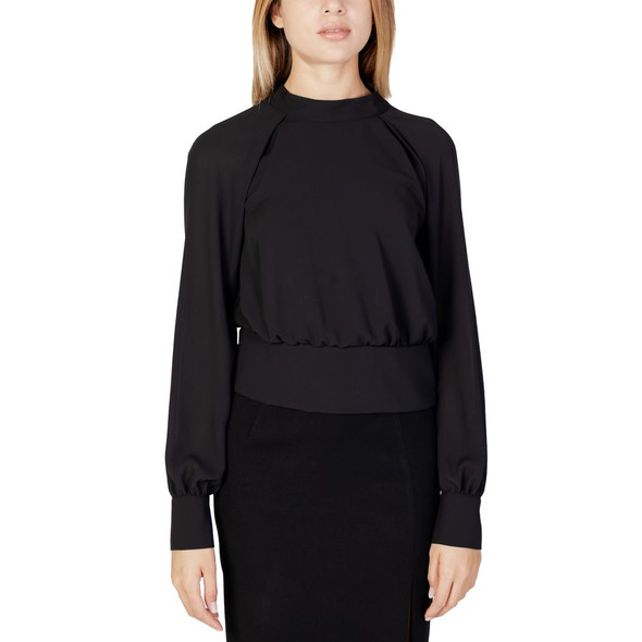 Black Polyester Blouse SA13053600009RO Black Polyester Blouse SA13053600009RO