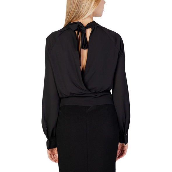 Black Polyester Blouse SA13053600009RO Black Polyester Blouse SA13053600009RO