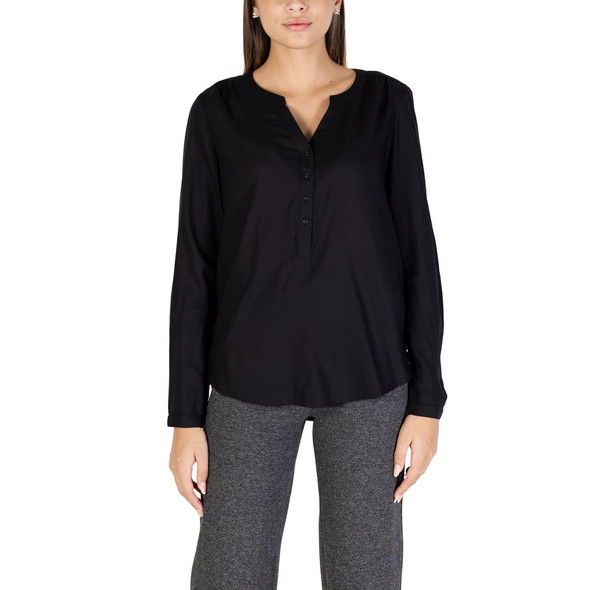 Street One Black Viscose Blouse ST13527400009RO Street One Black Viscose Blouse ST13527400009RO
