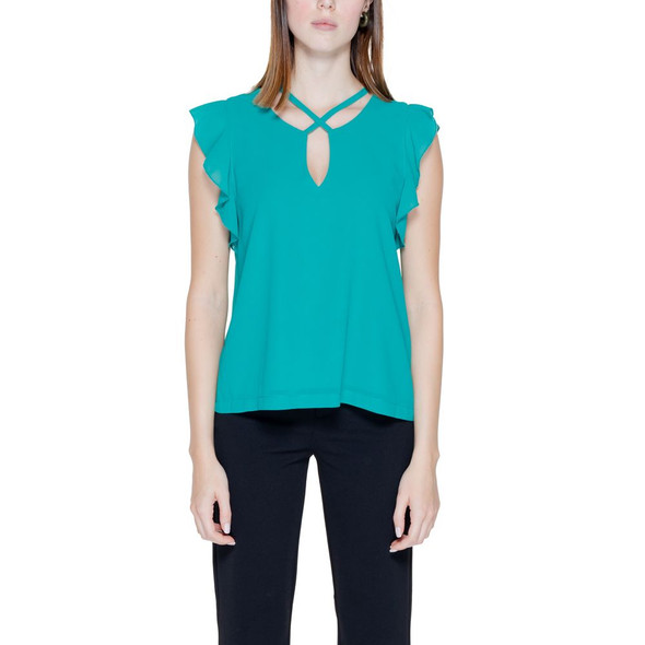 Green Polyester Blouse RI14208200148RO Green Polyester Blouse RI14208200148RO