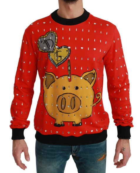 Red Crystal Pig of the Year Sweater Red Crystal Pig of the Year Sweater