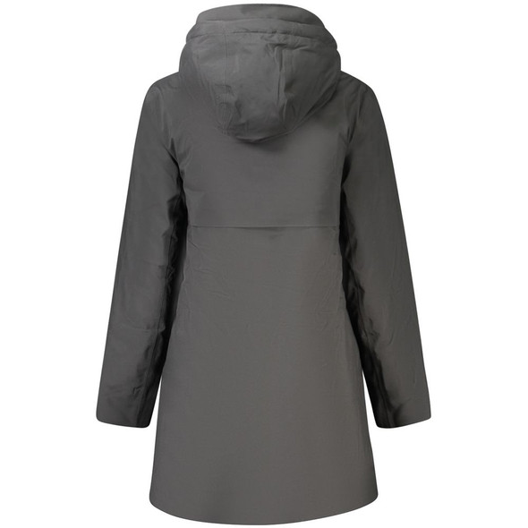Black Polyester Women Coat KW-34167 Black Polyester Women Coat KW-34167