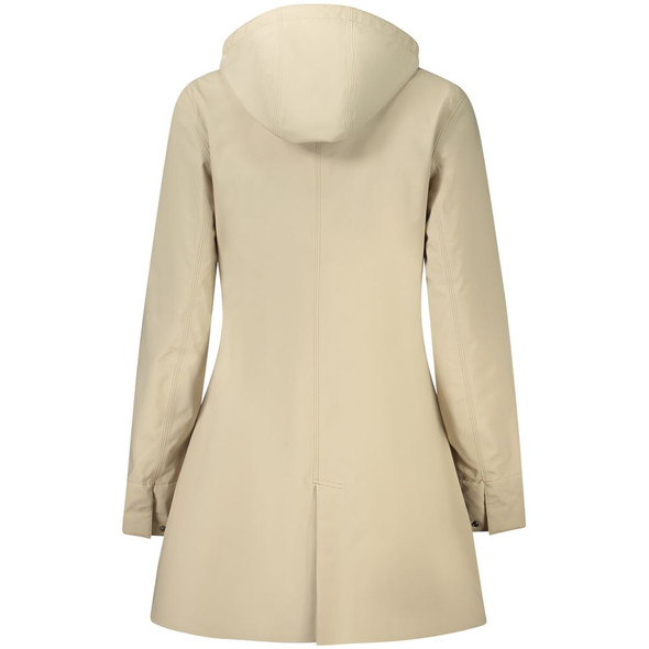 K-WAY Beige Polyester Women Coat K-WAY Beige Polyester Women Coat