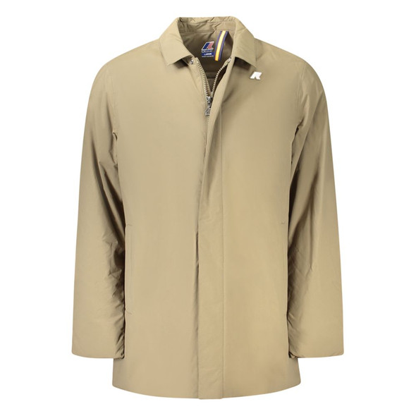 K-WAY Brown Polyamide Men Jacket K-WAY Brown Polyamide Men Jacket