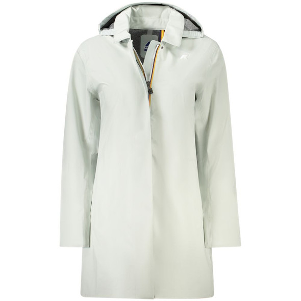 K-WAY Green Polyester Women Coat K-WAY Green Polyester Women Coat