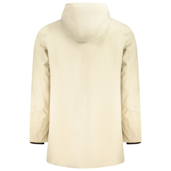 K-WAY Beige Polyester Men Jacket K-WAY Beige Polyester Men Jacket