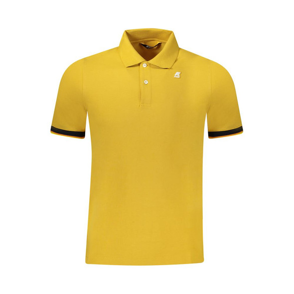 Yellow Cotton Men Polo Shirt KW-34247 Yellow Cotton Men Polo Shirt KW-34247