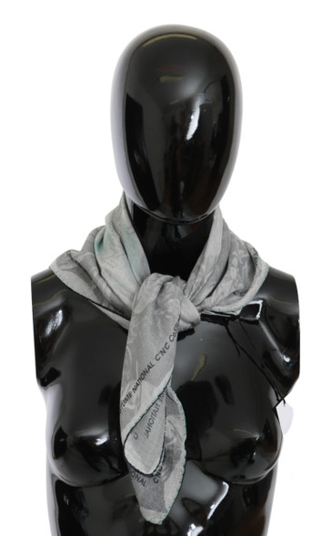 Gray Silk Shawl Foulard Wrap Scarf Gray Silk Shawl Foulard Wrap Scarf