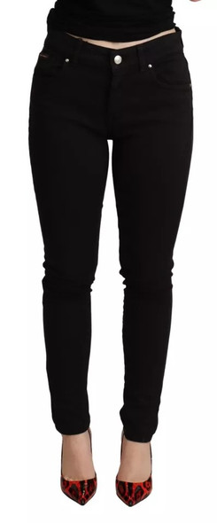 Dolce & Gabbana Black Cotton Stretch Skinny Denim Jeans PAN71883 Dolce & Gabbana Black Cotton Stretch Skinny Denim Jeans PAN71883