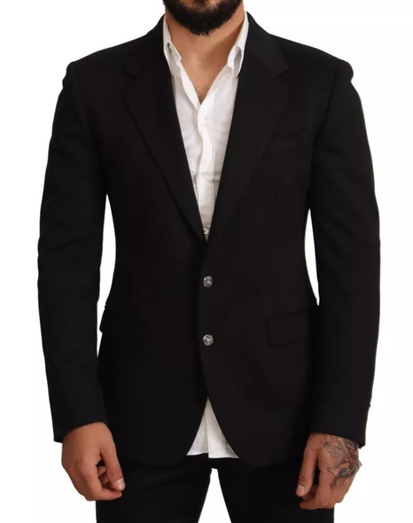 Black Cotton Slim Fit Coat Blazer Jacket Black Cotton Slim Fit Coat Blazer Jacket