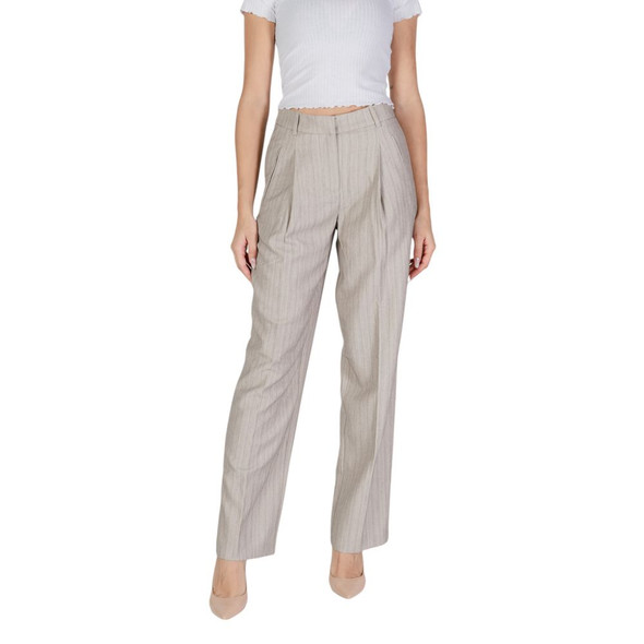 Vero Moda Gray Polyester Pant VE15677000137RO Vero Moda Gray Polyester Pant VE15677000137RO