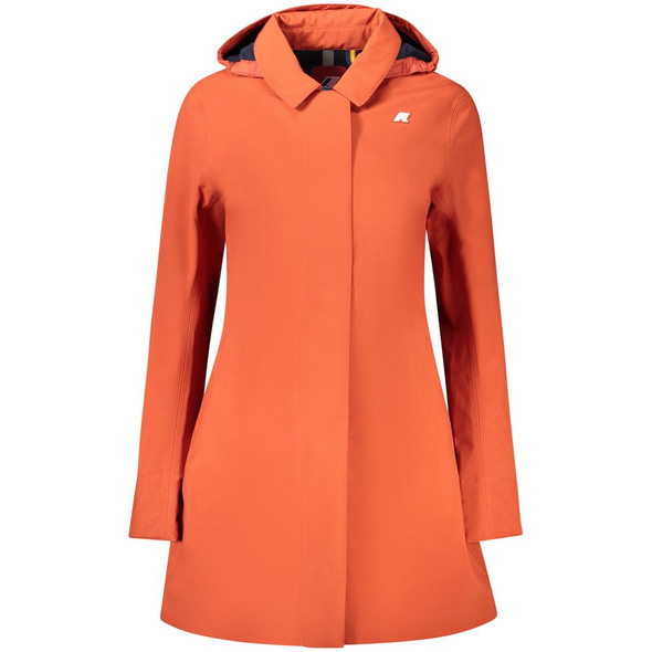 K-WAY Red Polyester Women Coat K-WAY Red Polyester Women Coat