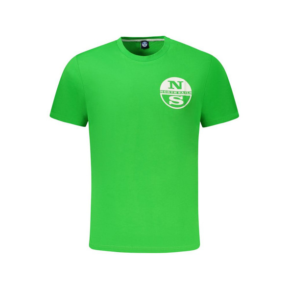 North Sails Green Cotton Men T-Shirt NO-34369 North Sails Green Cotton Men T-Shirt NO-34369
