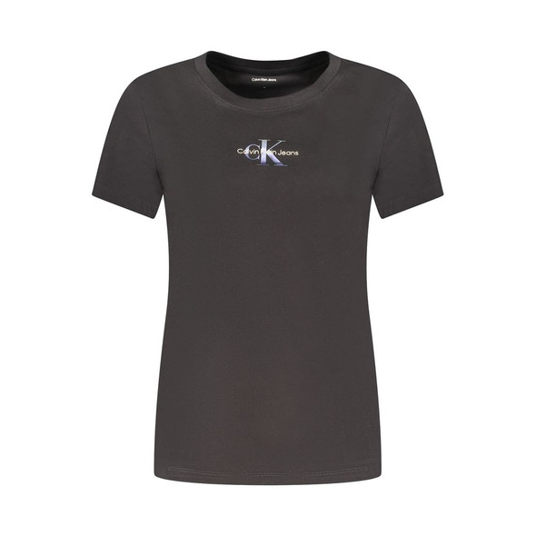 Calvin Klein Black Cotton Women T-Shirt Calvin Klein Black Cotton Women T-Shirt