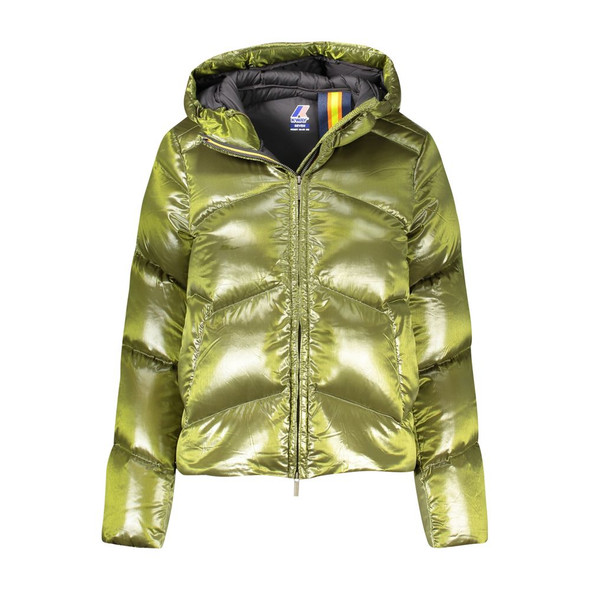 Green Polyamide Women Jacket KW-34395 Green Polyamide Women Jacket KW-34395