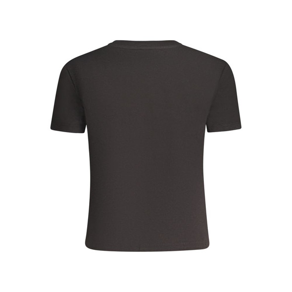Calvin Klein Black Cotton Women T-Shirt CA-34458 Calvin Klein Black Cotton Women T-Shirt CA-34458