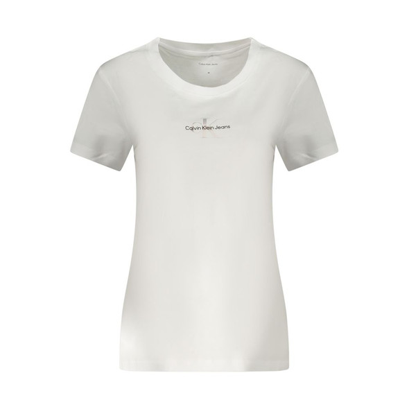 Calvin Klein White Cotton Women T-Shirt Calvin Klein White Cotton Women T-Shirt