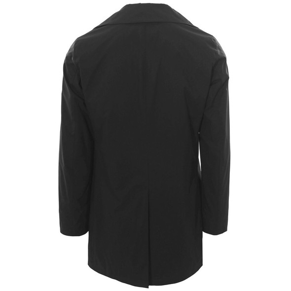 Black Recycled Polyester Men Trench Black Recycled Polyester Men Trench