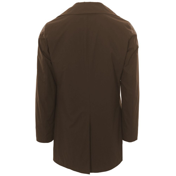 Brown Recycled Polyester Men Jacket Brown Recycled Polyester Men Jacket