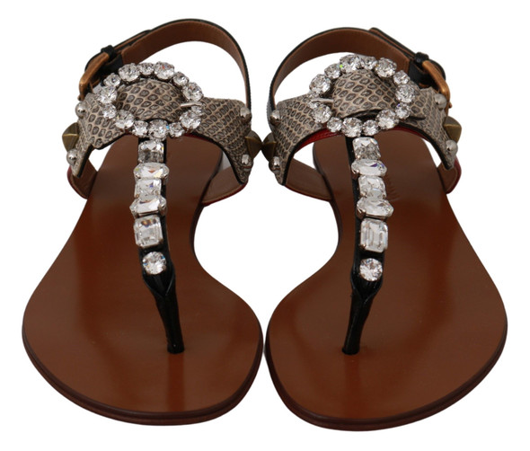 Leather Ayers Crystal Sandals Flip Flops Shoes Leather Ayers Crystal Sandals Flip Flops Shoes