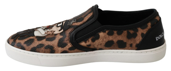 Leather Leopard #dgfamily Loafers Shoes Leather Leopard #dgfamily Loafers Shoes
