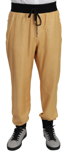 Gold Year Of The Pig Cotton Mens Pants Gold Year Of The Pig Cotton Mens Pants