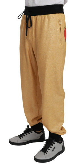 Gold Year Of The Pig Cotton Mens Pants Gold Year Of The Pig Cotton Mens Pants