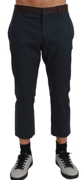 Brown Stripes Cropped Trousers Pants Brown Stripes Cropped Trousers Pants