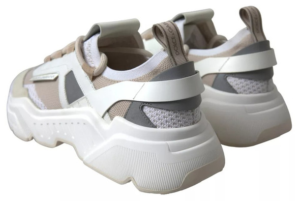 White Beige Leather Sport DAYMASTER Shoes Sneakers White Beige Leather Sport DAYMASTER Shoes Sneakers