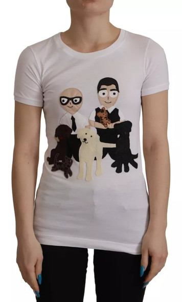 Dolce & Gabbana White #DGFamily Patch Top Cotton T-shirt Dolce & Gabbana White #DGFamily Patch Top Cotton T-shirt